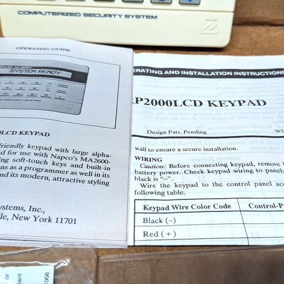 NAPCO MAGNUM ALERT RP2000LCD KEYPAD UNUSED OLD STOCK - UNUSED - OLD STOCK - Picture 7 of 7